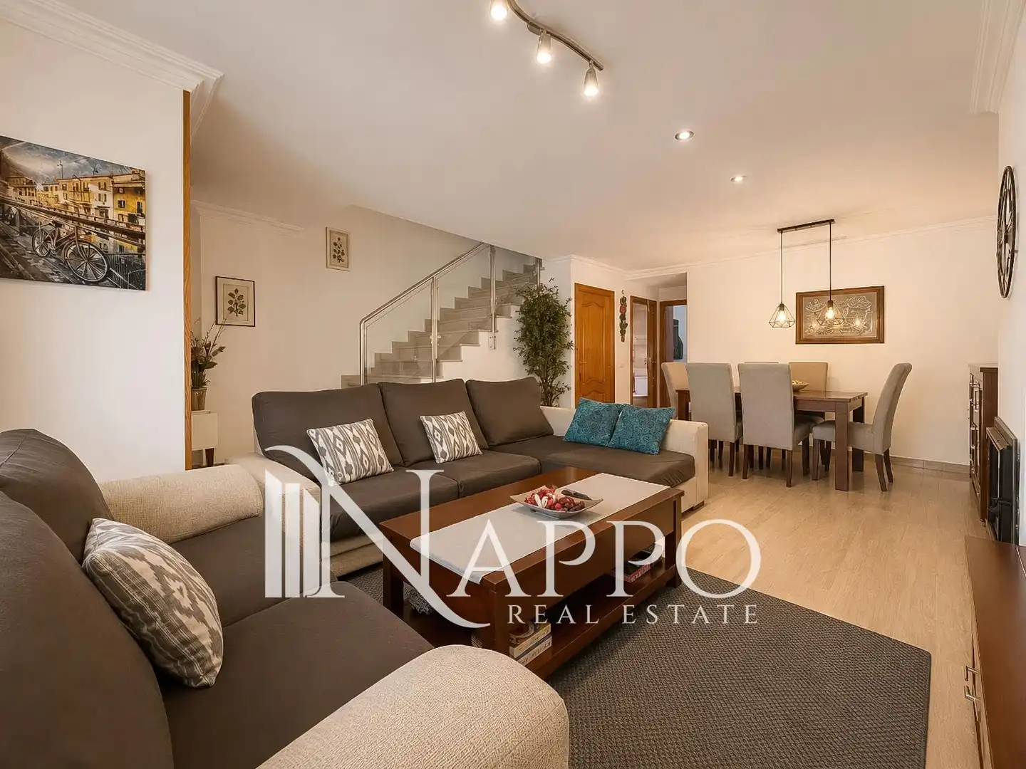 Sala de estar de Casa adosada en venta en  Palma de Mallorca con Aire acondicionado, Calefacción y Jardín privado