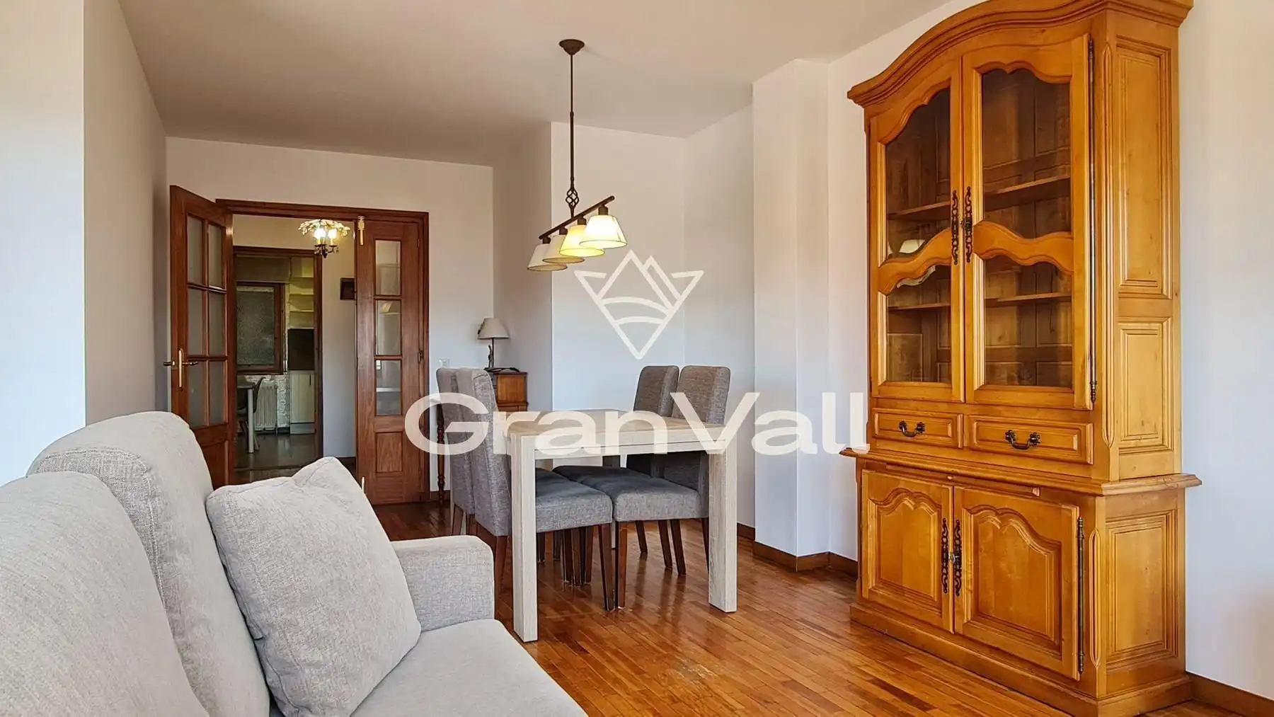 Sala d'estar de Apartament en venda en Puigcerdà amb Calefacció, Parquet i Terrassa