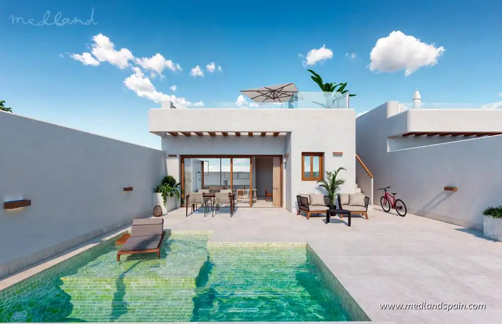 Piscina de Casa o chalet en venta en Torre-Pacheco con Jardín privado, Terraza y Piscina