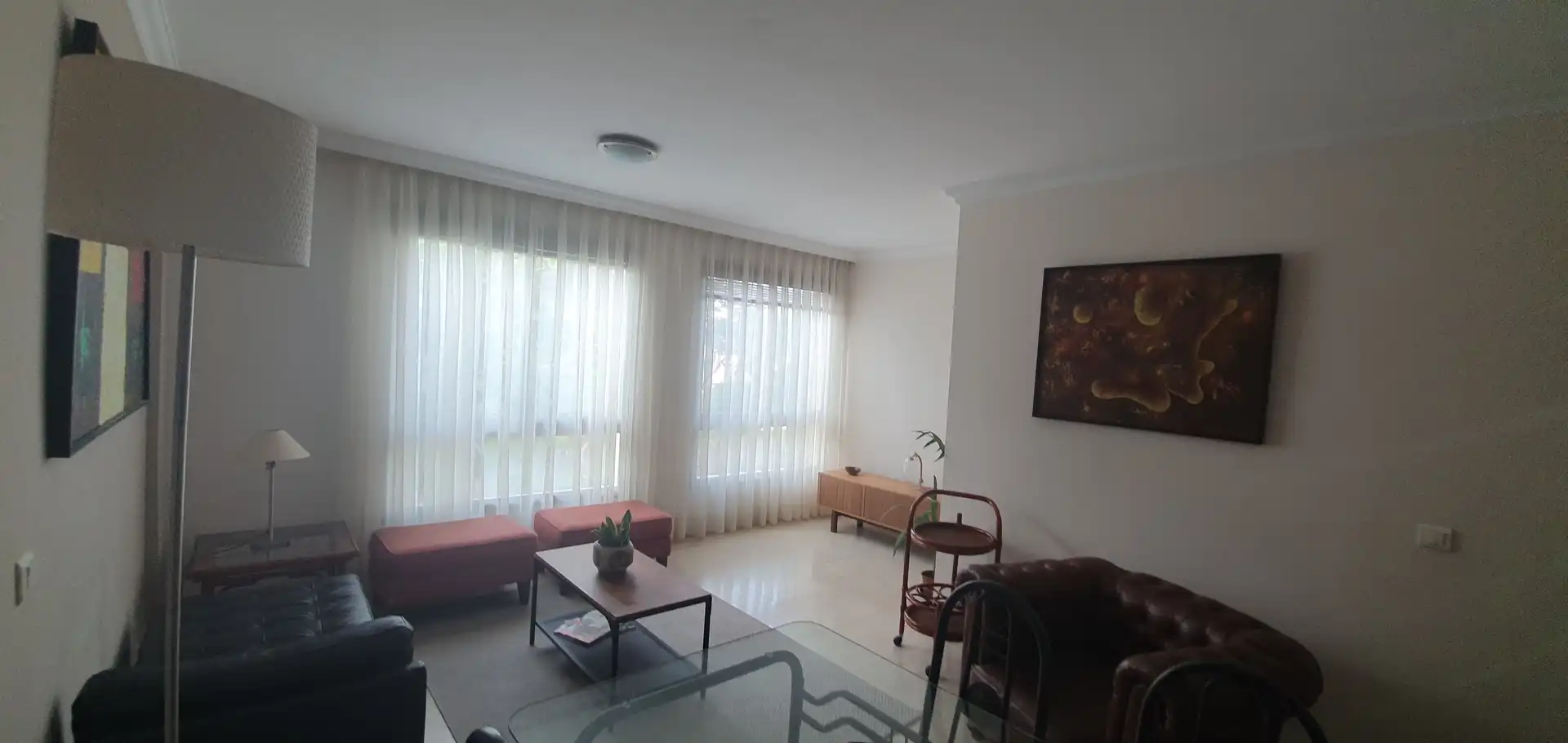 Living room of Flat for rent in Santa Cruz de Tenerife  with Private garden, Parquet flooring and Terrace