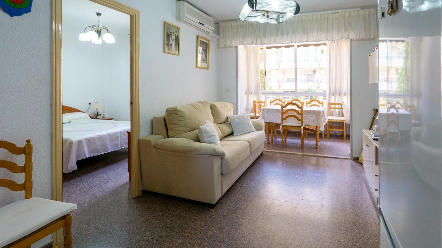 Sala d'estar de Pis en venda en Santa Pola amb Aire condicionat, Terrassa i Moblat