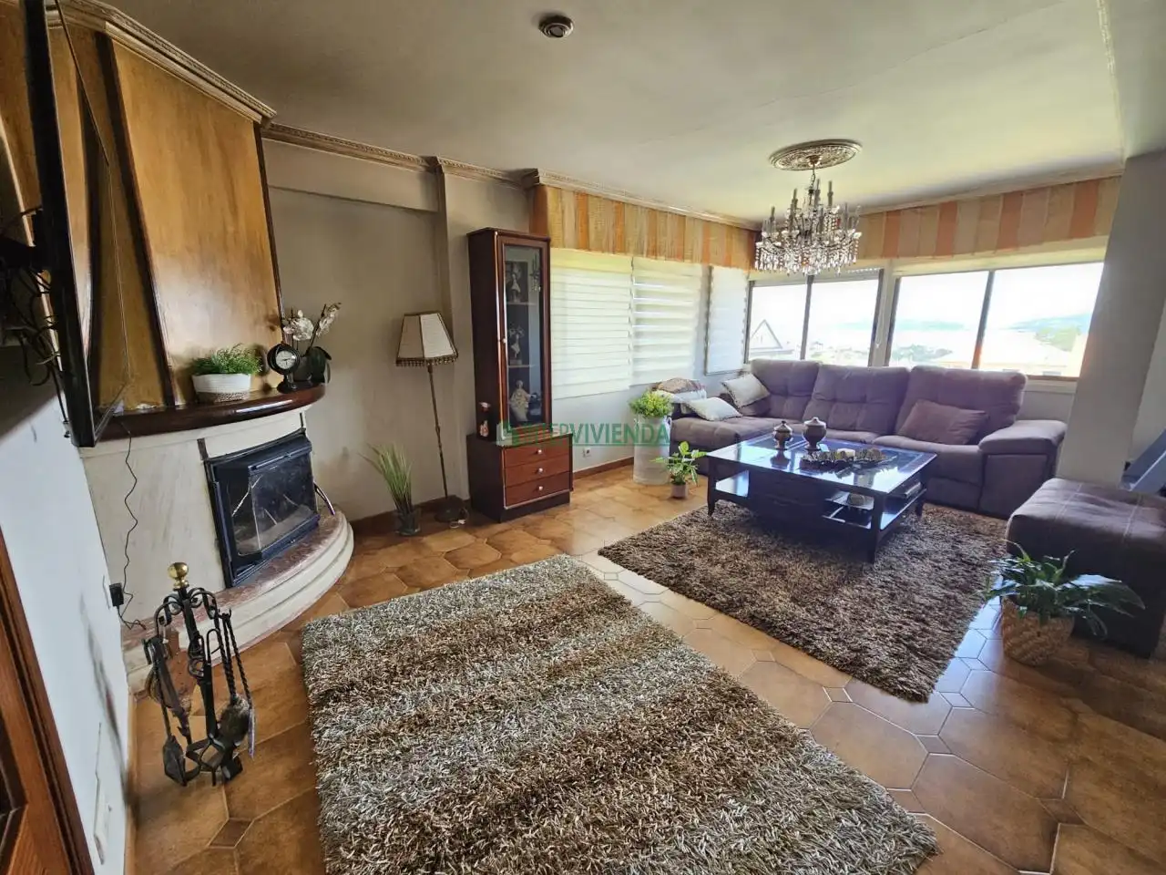 Sala de estar de Casa o chalet en venta en Vigo  con Calefacción, Jardín privado y Terraza