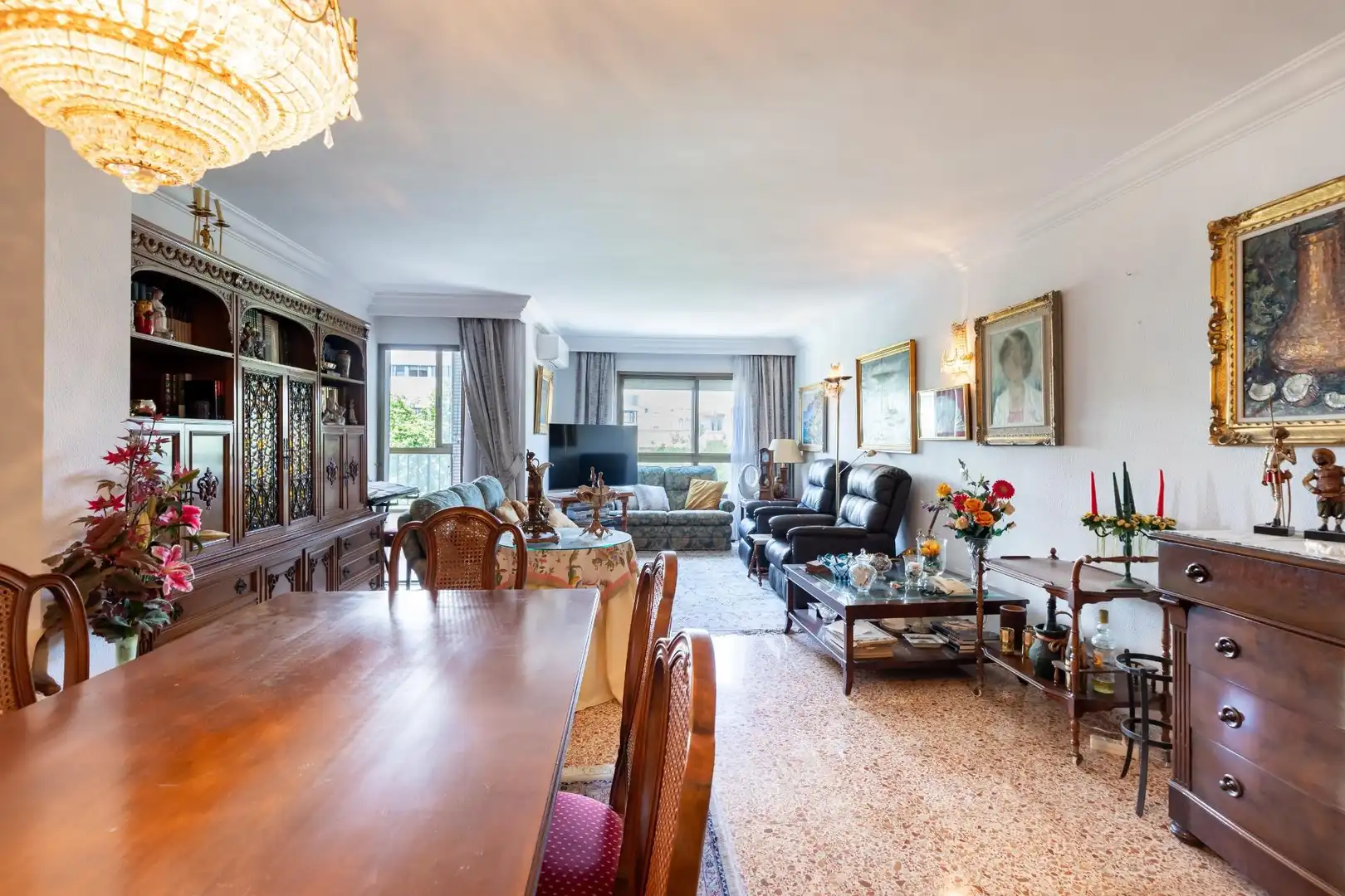 Living room of Flat for sale in  Palma de Mallorca  with Air Conditioner, Heating and Terrace