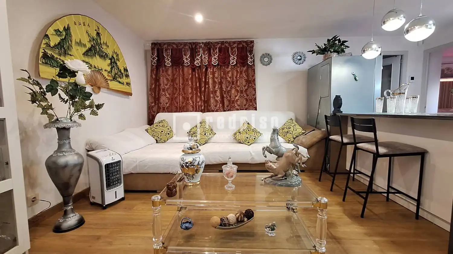 Sala de estar de Piso en venta en A Coruña Capital  con Terraza