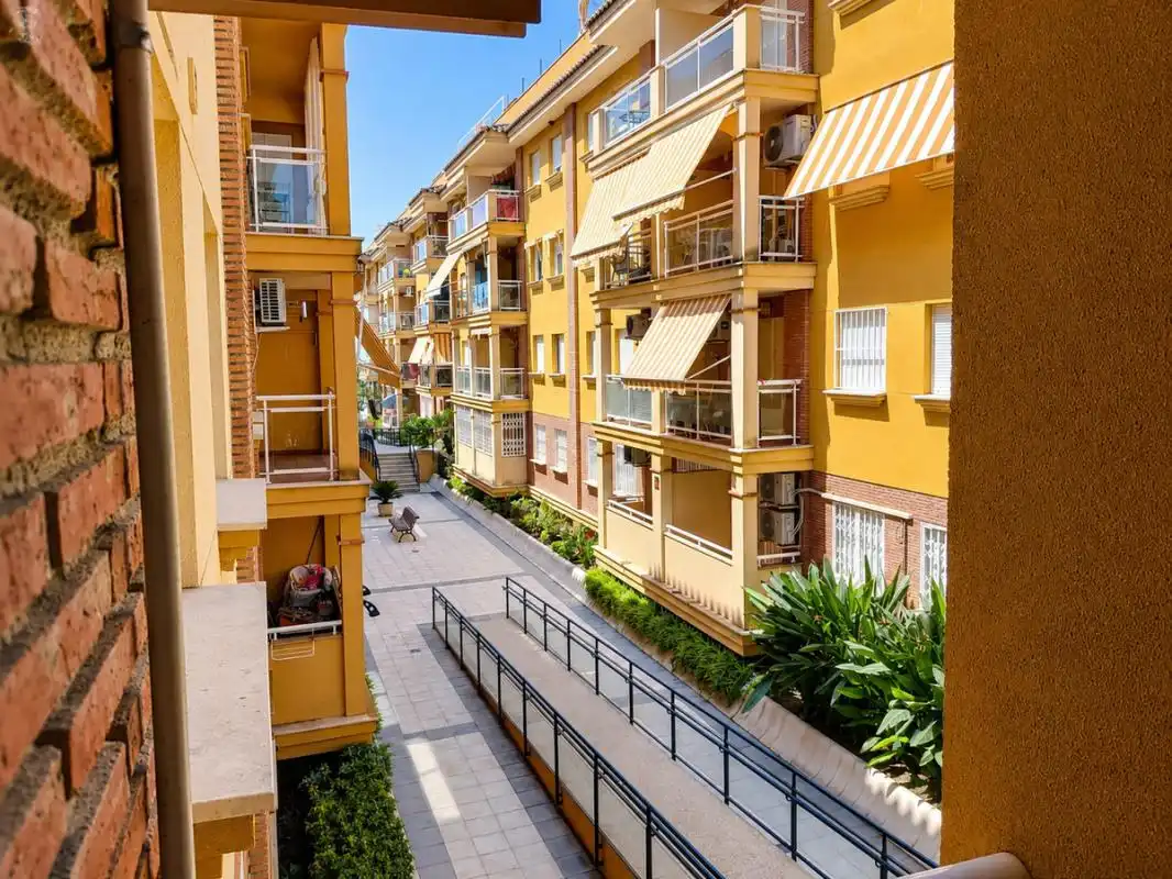 Exterior view of Flat for sale in Torrox  with Air Conditioner, Heating and Private garden