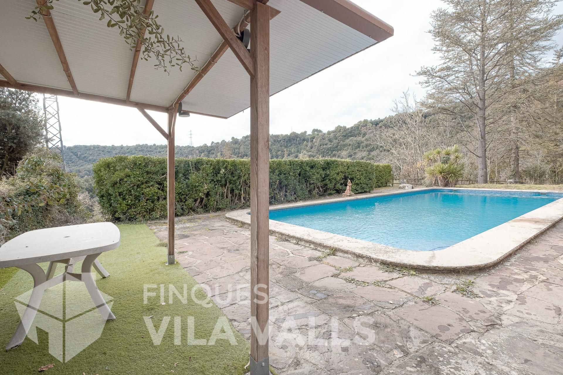 Swimming pool of House or chalet for sale in Sant Quirze Safaja  with Heating, Private garden and Terrace