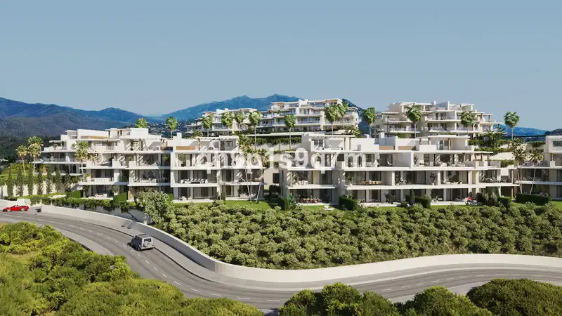 Vista exterior de Pis en venda en Estepona amb Aire condicionat, Terrassa i Moblat