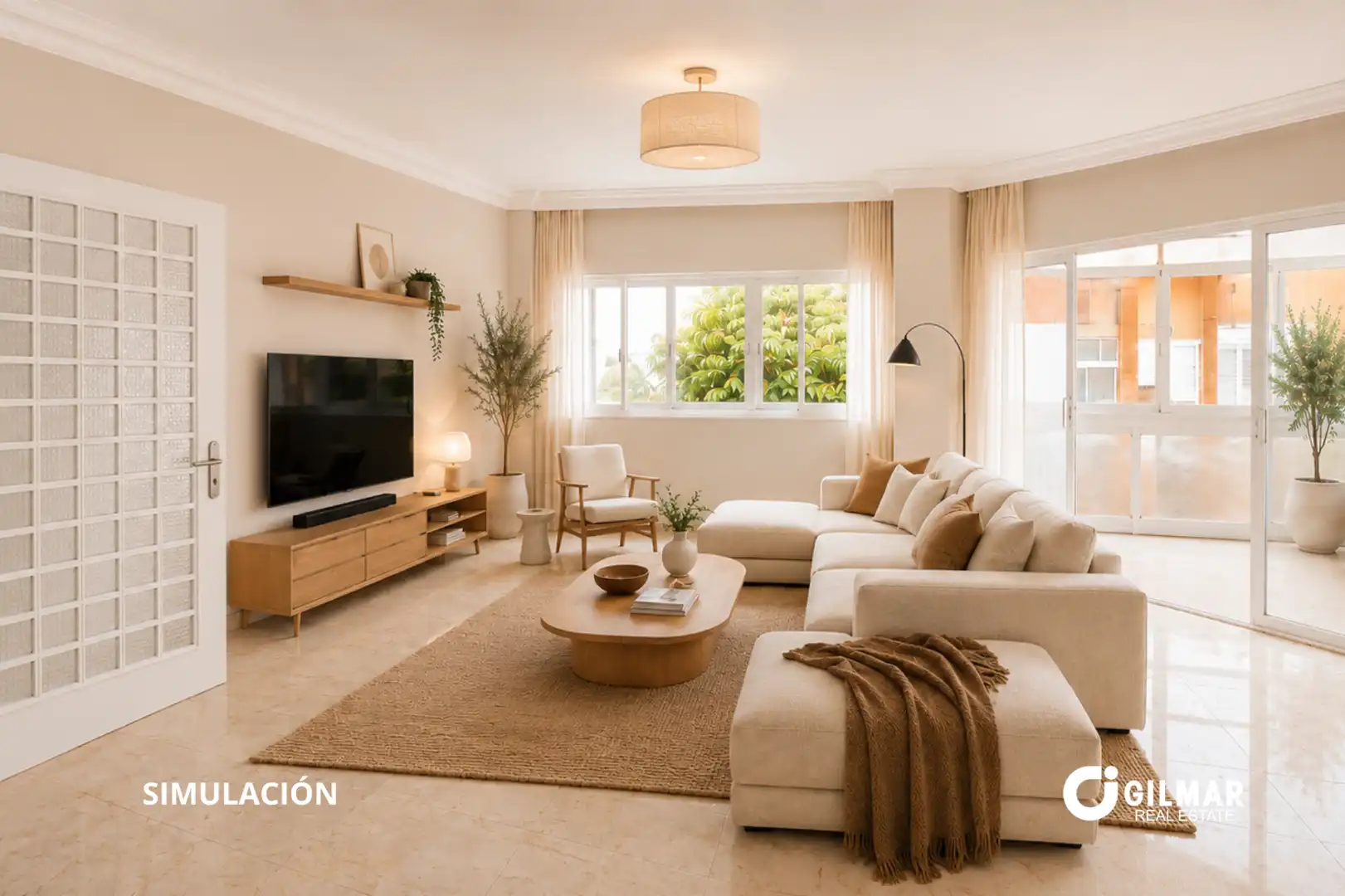 Sala de estar de Piso en venta en Gáldar con Terraza y Balcón