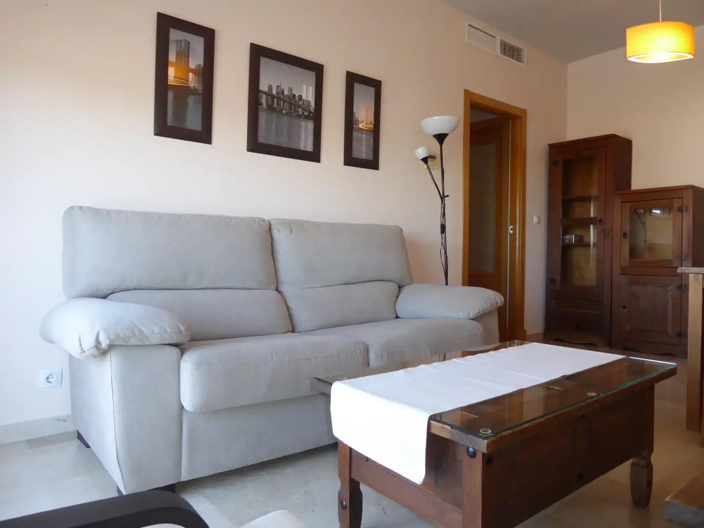 Wohnzimmer von Wohnung zum Verkauf in Jerez de la Frontera mit Klimaanlage, Parkett und Möbliert