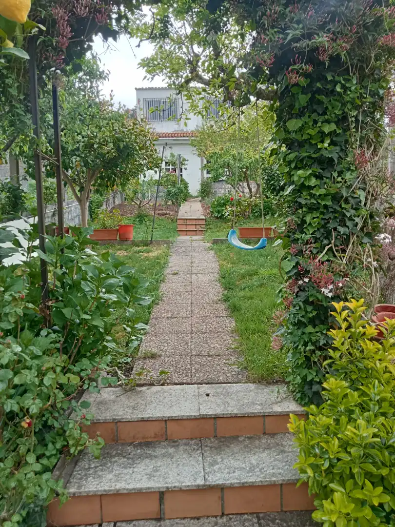 Jardín de Casa o chalet en venta en Santiago de Compostela  con Calefacción, Jardín privado y Terraza
