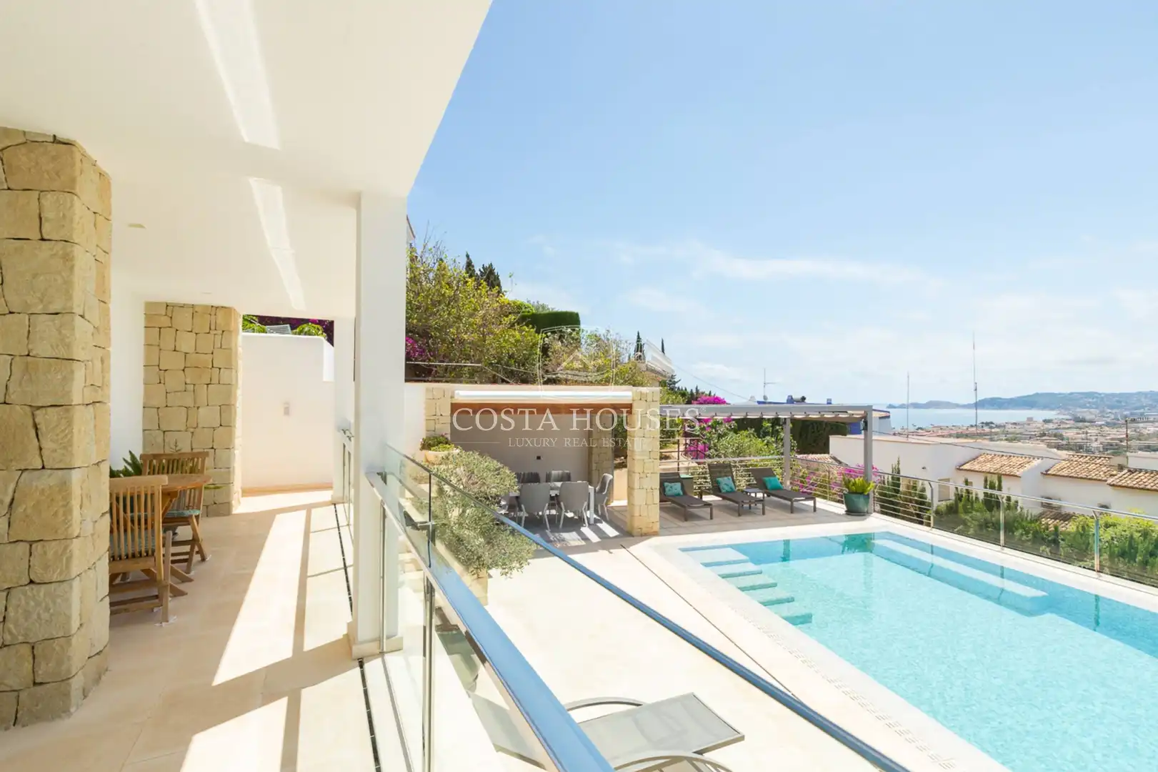 Vista exterior de Casa o chalet en venta en Jávea / Xàbia con Aire acondicionado, Jardín privado y Terraza