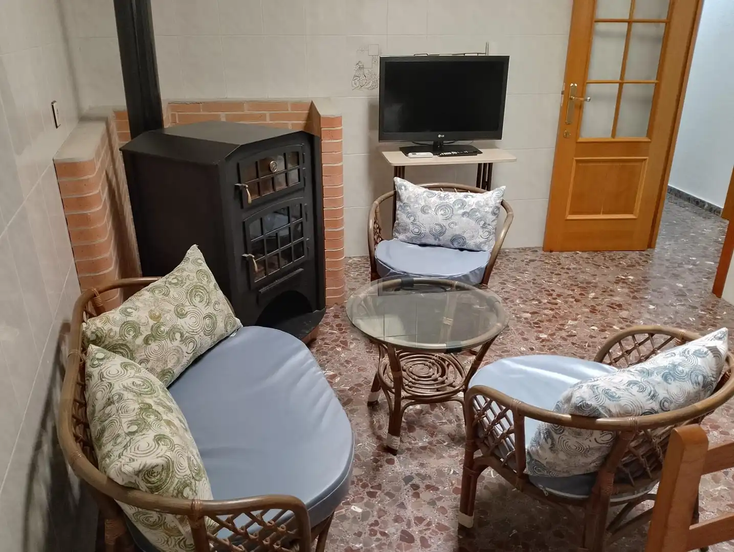 Sala de estar de Casa o chalet en venta en Alhama de Murcia con Aire acondicionado y Terraza