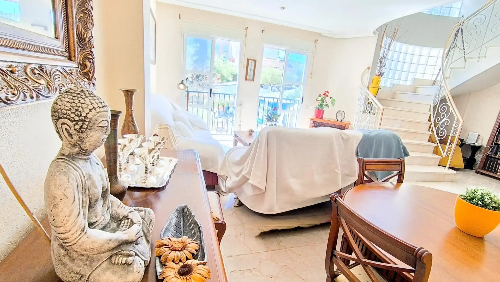 Sala de estar de Casa o chalet en venta en Murcia con Terraza, Piscina y Balcón