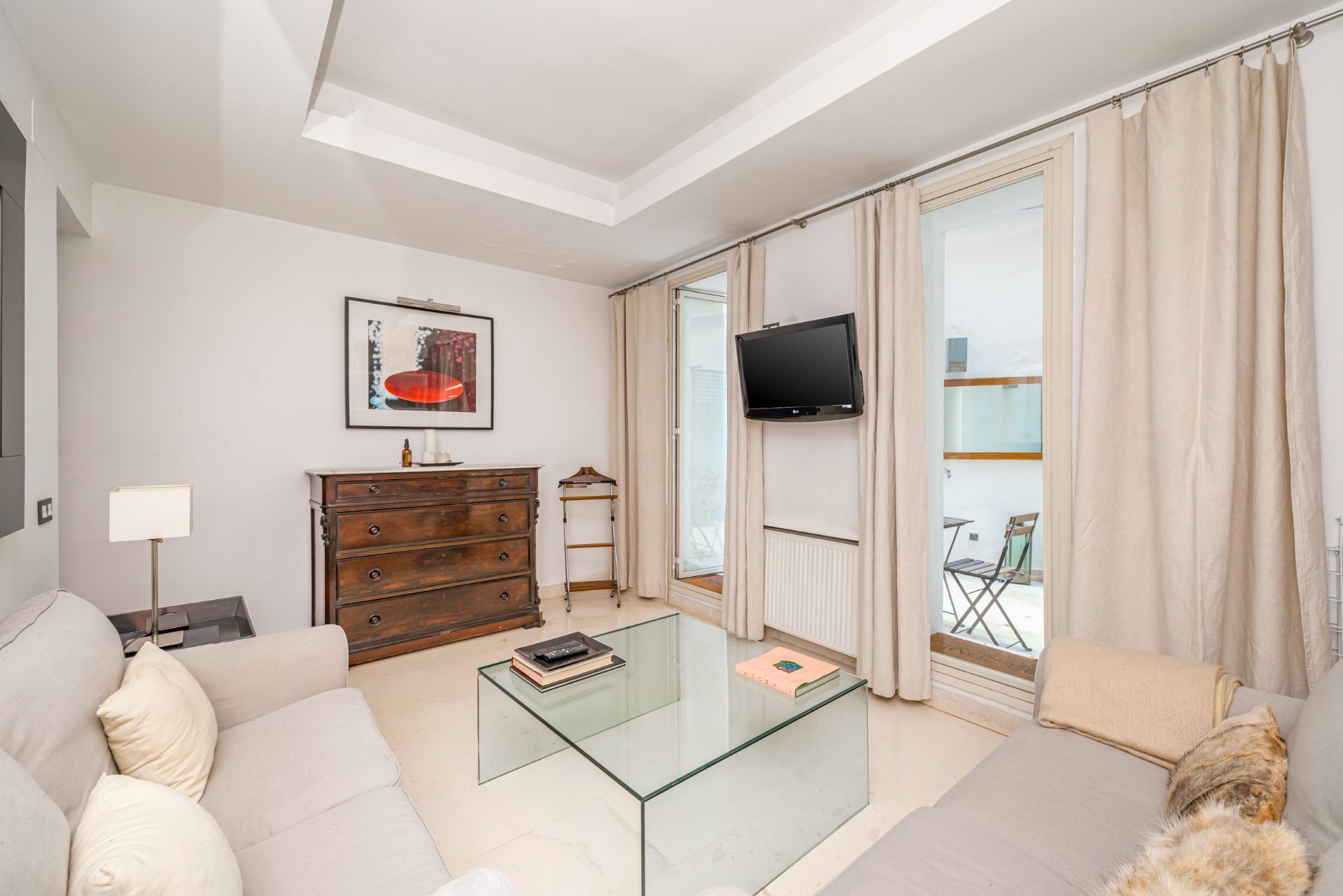 Sala de estar de Piso en venta en  Madrid Capital con Aire acondicionado, Calefacción y Terraza