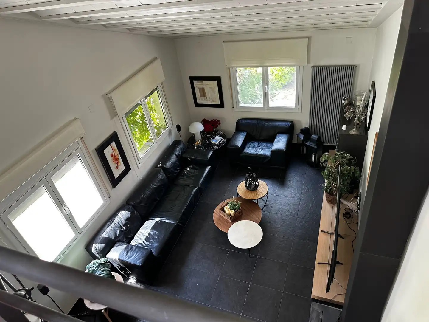 Sala de estar de Casa o chalet de alquiler en Mont-roig del Camp con Aire acondicionado, Jardín privado y Parquet