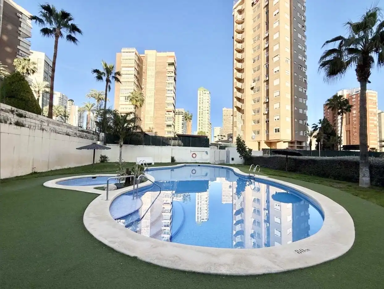 Schwimmbecken von Wohnungen zur Miete in Benidorm mit Klimaanlage, Heizung und Schwimmbad