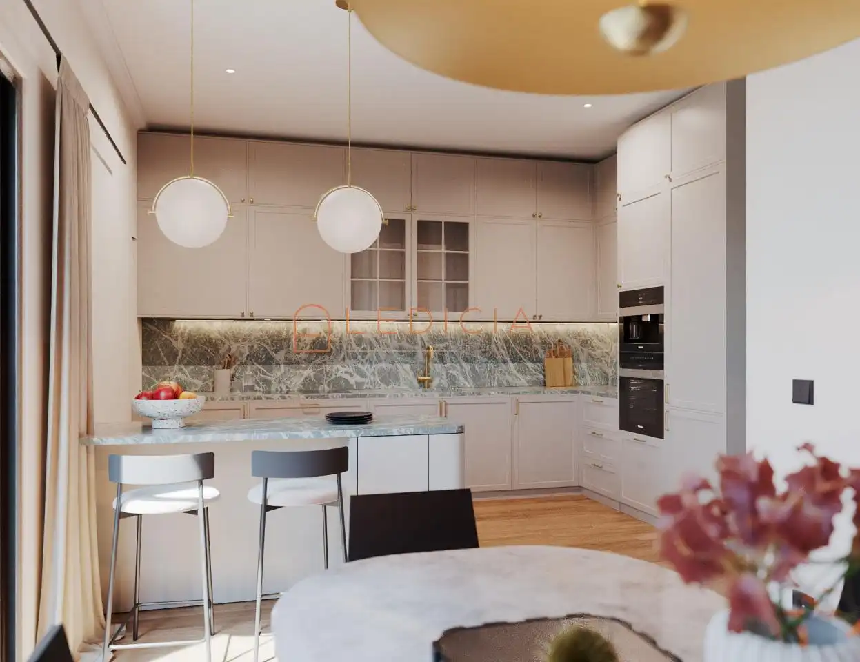 Küche von Maisonette zum Verkauf in Vigo  mit Klimaanlage, Heizung und Terrasse
