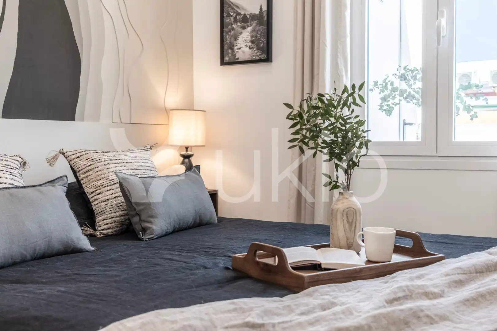 Dormitori de Apartament de lloguer en Madrid amb Terrassa, Moblat i Forn