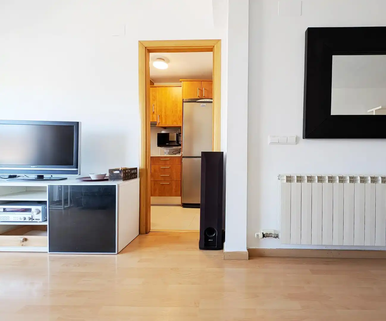 Wohnzimmer von Dachboden zum Verkauf in Vilanova i la Geltrú mit Klimaanlage, Heizung und Parkett