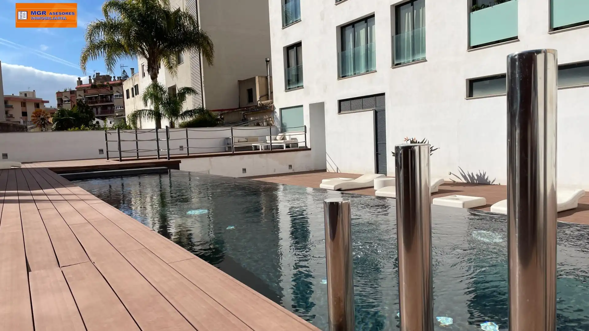 Swimming pool of Apartments for rent in  Palma de Mallorca  with Air Conditioner, Heating and Terrace