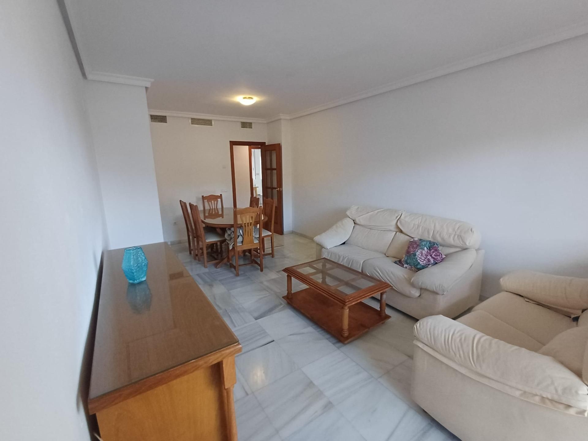 Sala d'estar de Pis de lloguer en Málaga Capital amb Terrassa, Moblat i Piscina comunitària