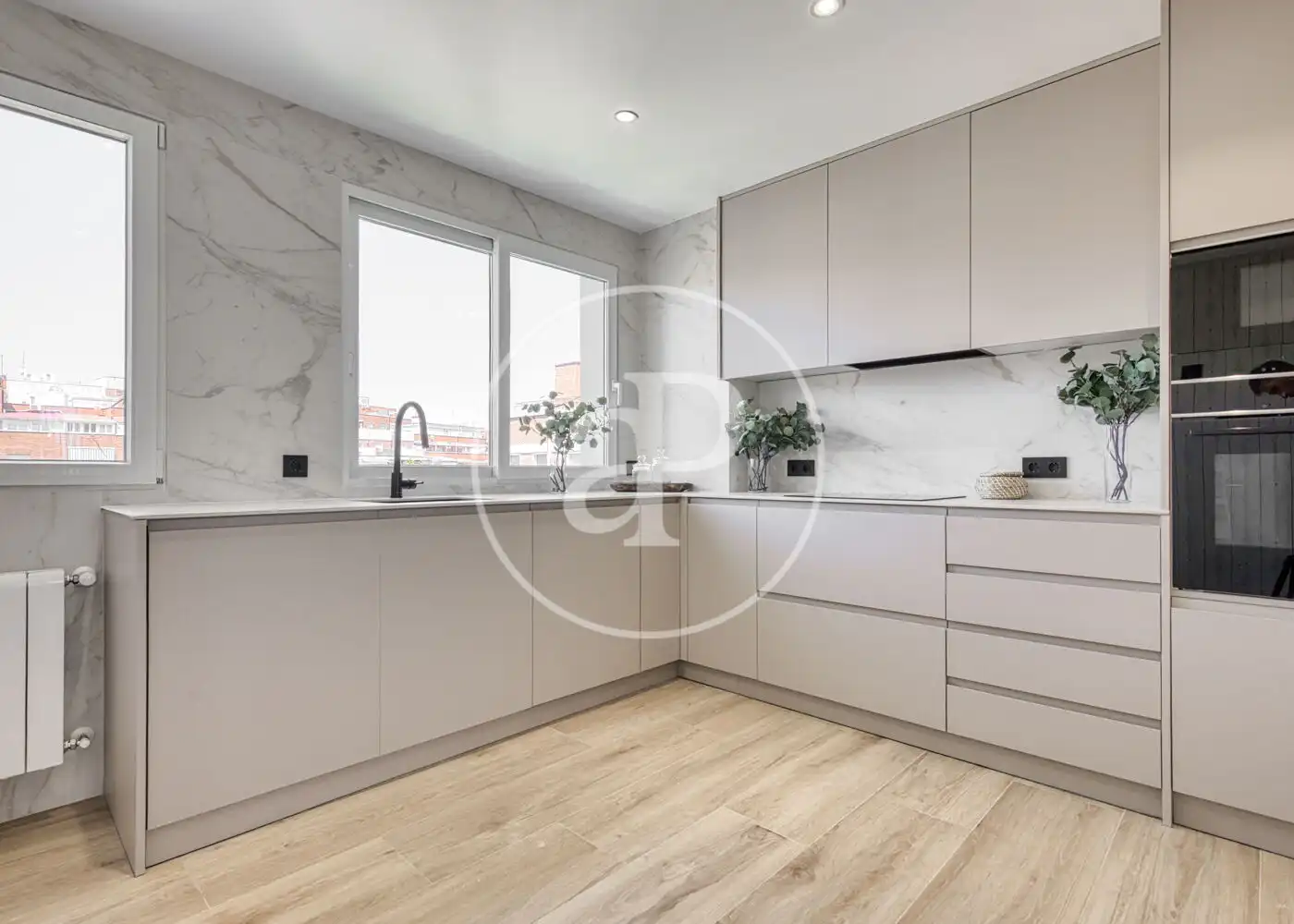 Kitchen of Flat for sale in Madrid  with Air Conditioner, Heating and Terrace