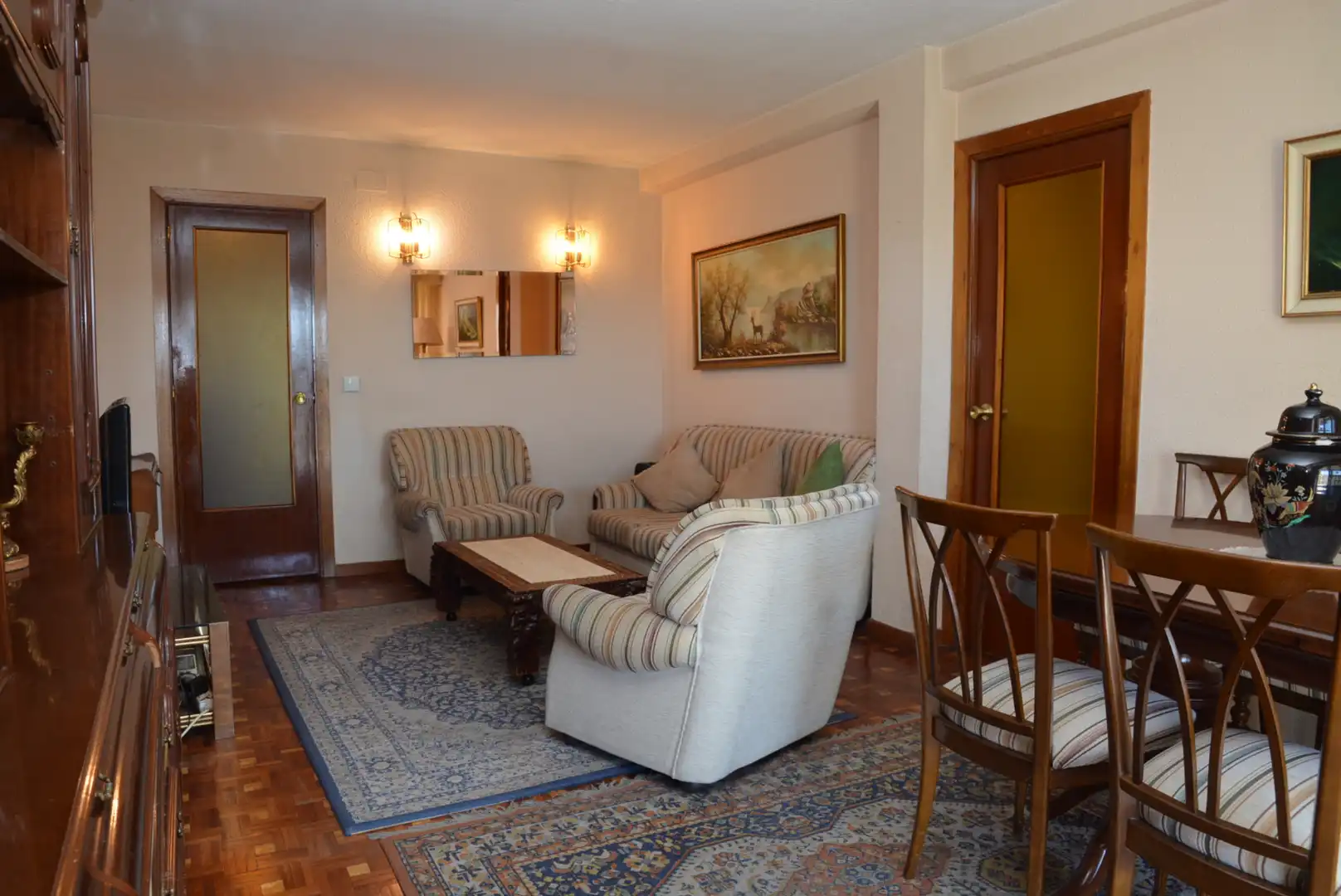 Sala d'estar de Pis en venda en Alcalá de Henares amb Calefacció, Terrassa i Piscina