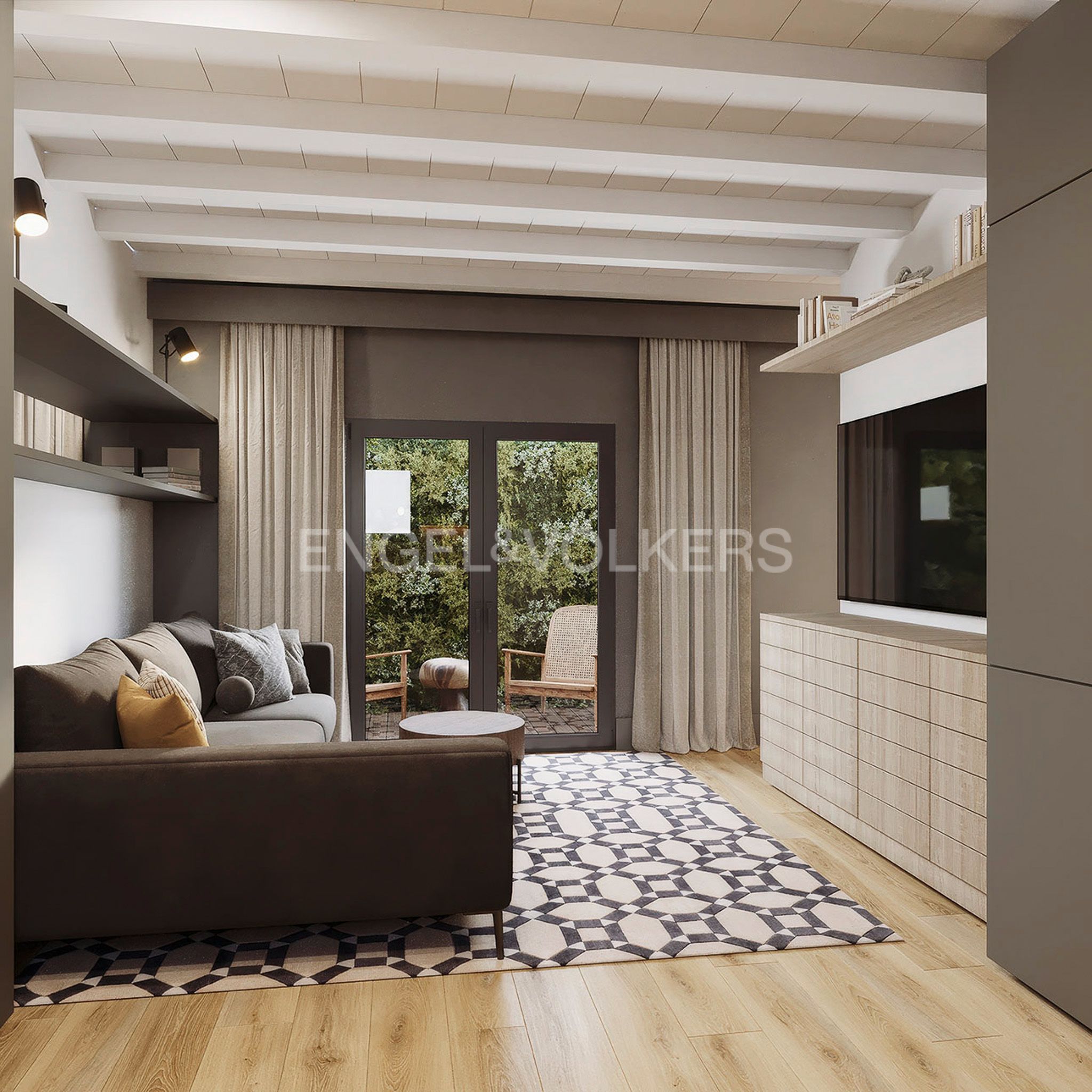 Sala d'estar de Pis en venda en  Barcelona Capital amb Aire condicionat, Calefacció i Parquet