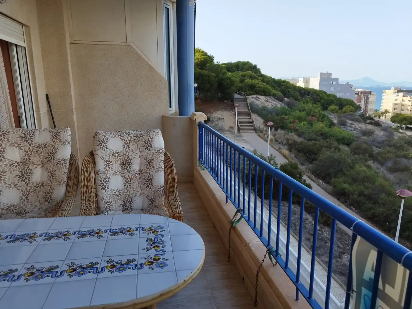 Terraza de Piso de alquiler en Elche / Elx con Terraza, Amueblado y Piscina comunitaria