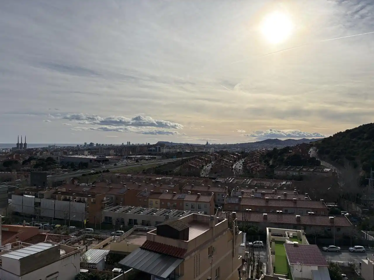 Vista exterior de Piso en venta en Badalona con Aire acondicionado y Terraza