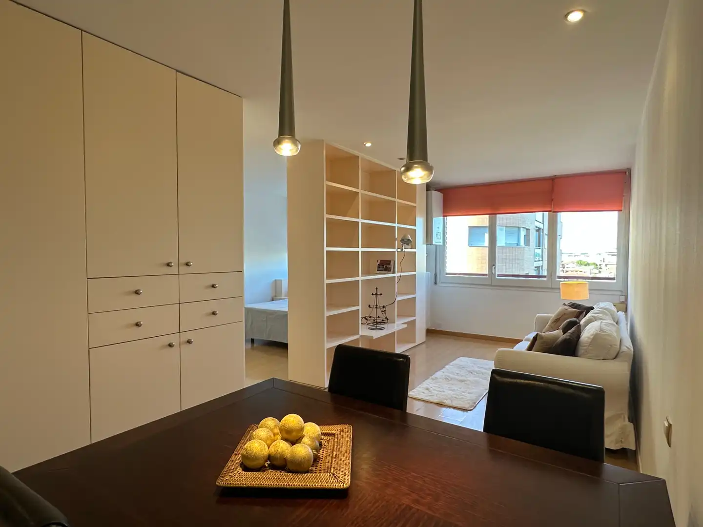 Sala de estar de Piso en venta en Lleida con Calefacción, Parquet y Amueblado