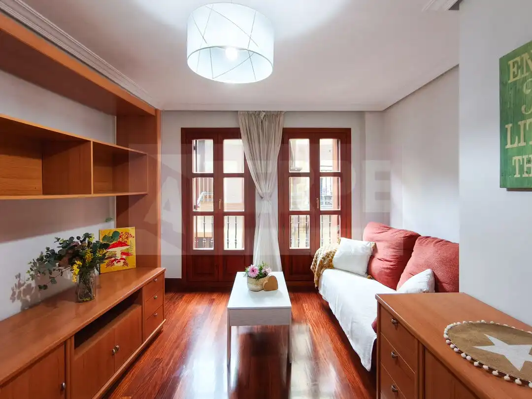 Living room of Flat for sale in Errenteria  with Heating, Furnished and Balcony