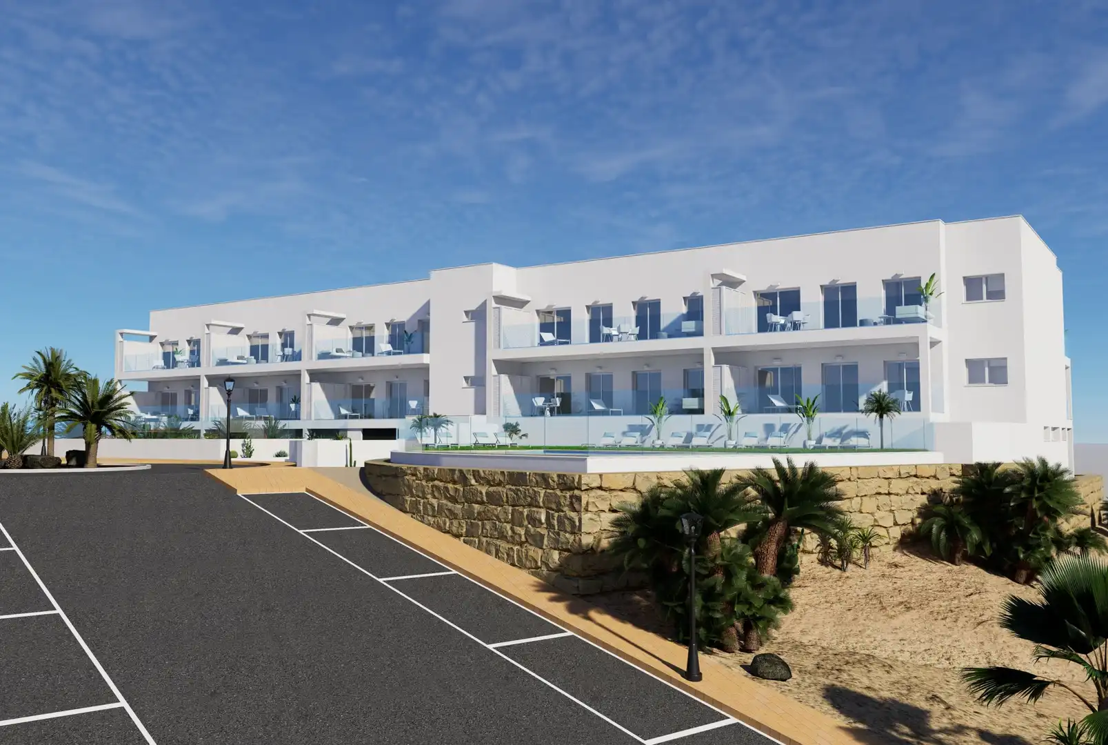 Vista exterior de Apartament en venda en Mojácar amb Terrassa, Piscina i Piscina comunitària