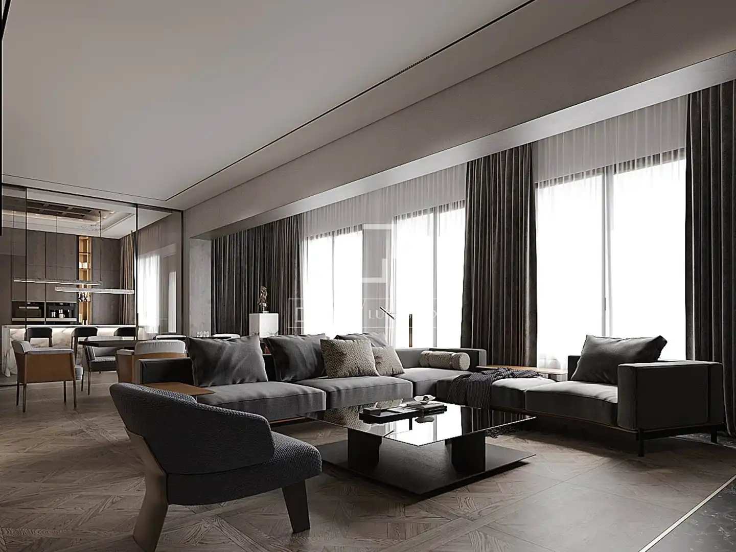Living room of Flat for sale in Barcelona  with Air Conditioner and Heating