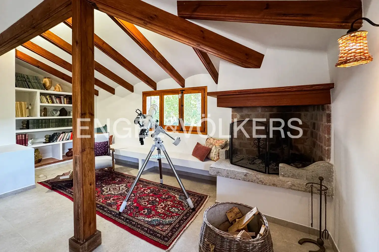 Wohnzimmer von Haus oder Chalet zur Miete in Náquera mit Klimaanlage, Heizung und Privatgarten