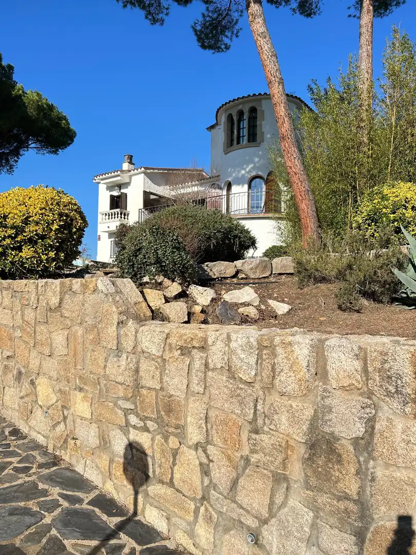 Vista exterior de Casa o chalet en venta en Santa Coloma de Farners con Calefacción, Jardín privado y Terraza