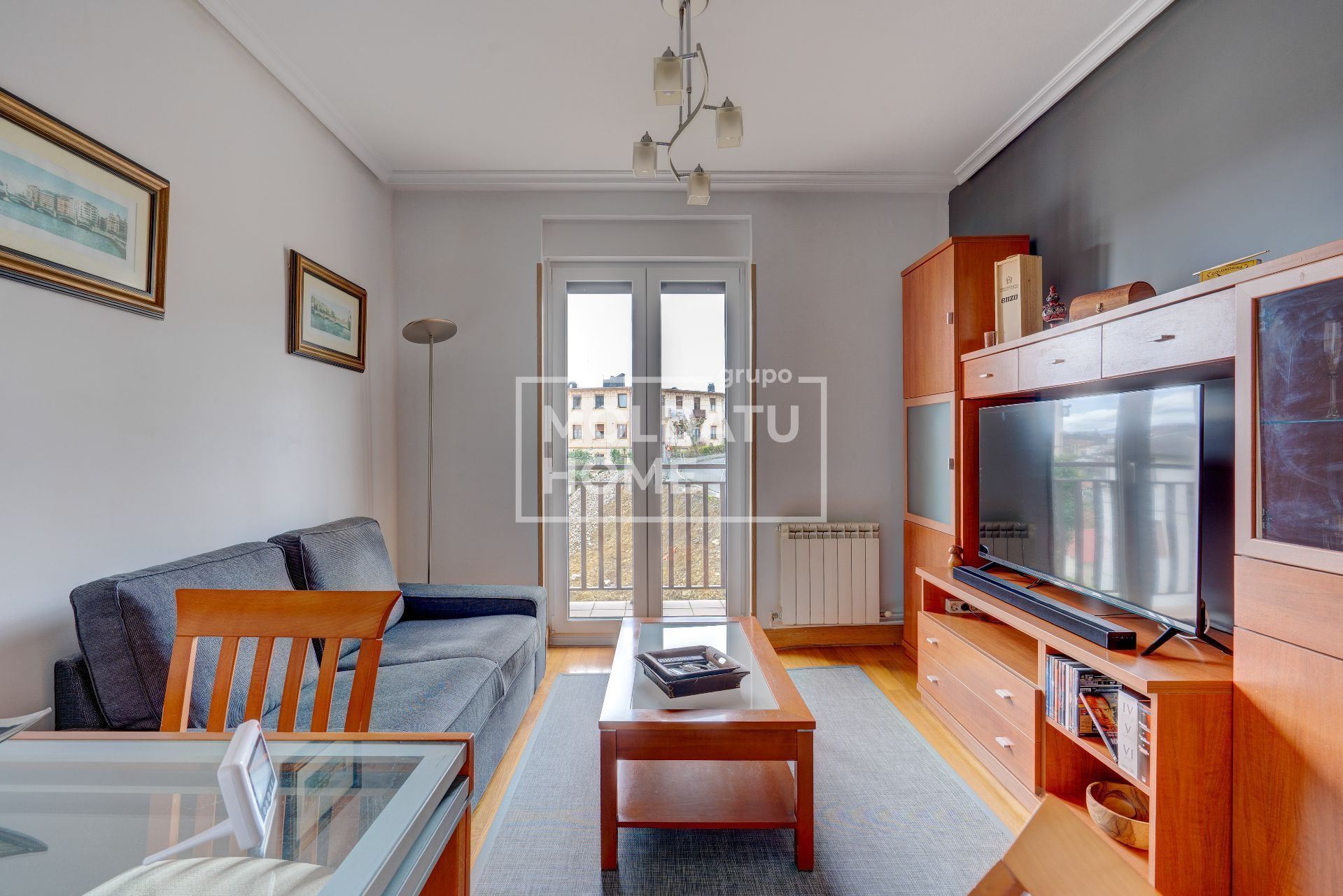 Sala de estar de Piso en venta en Donostia - San Sebastián  con Calefacción, Terraza y Amueblado