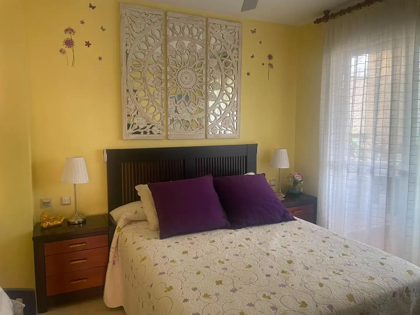 Bedroom of Flat for rent in Rincón de la Victoria  with Private garden, Furnished and Community pool