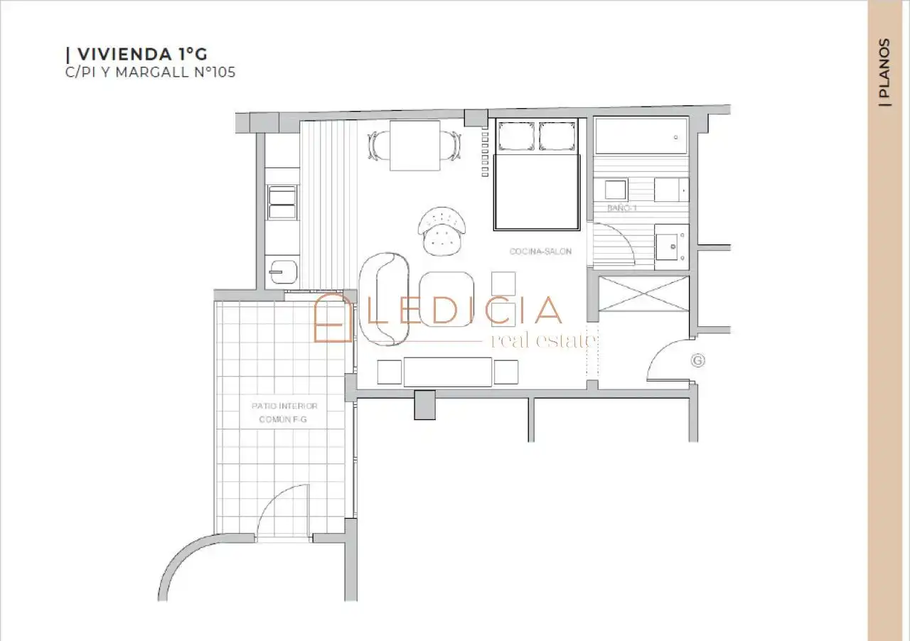 Habitación de Estudio en venta en Vigo  con Calefacción, Parquet y Amueblado