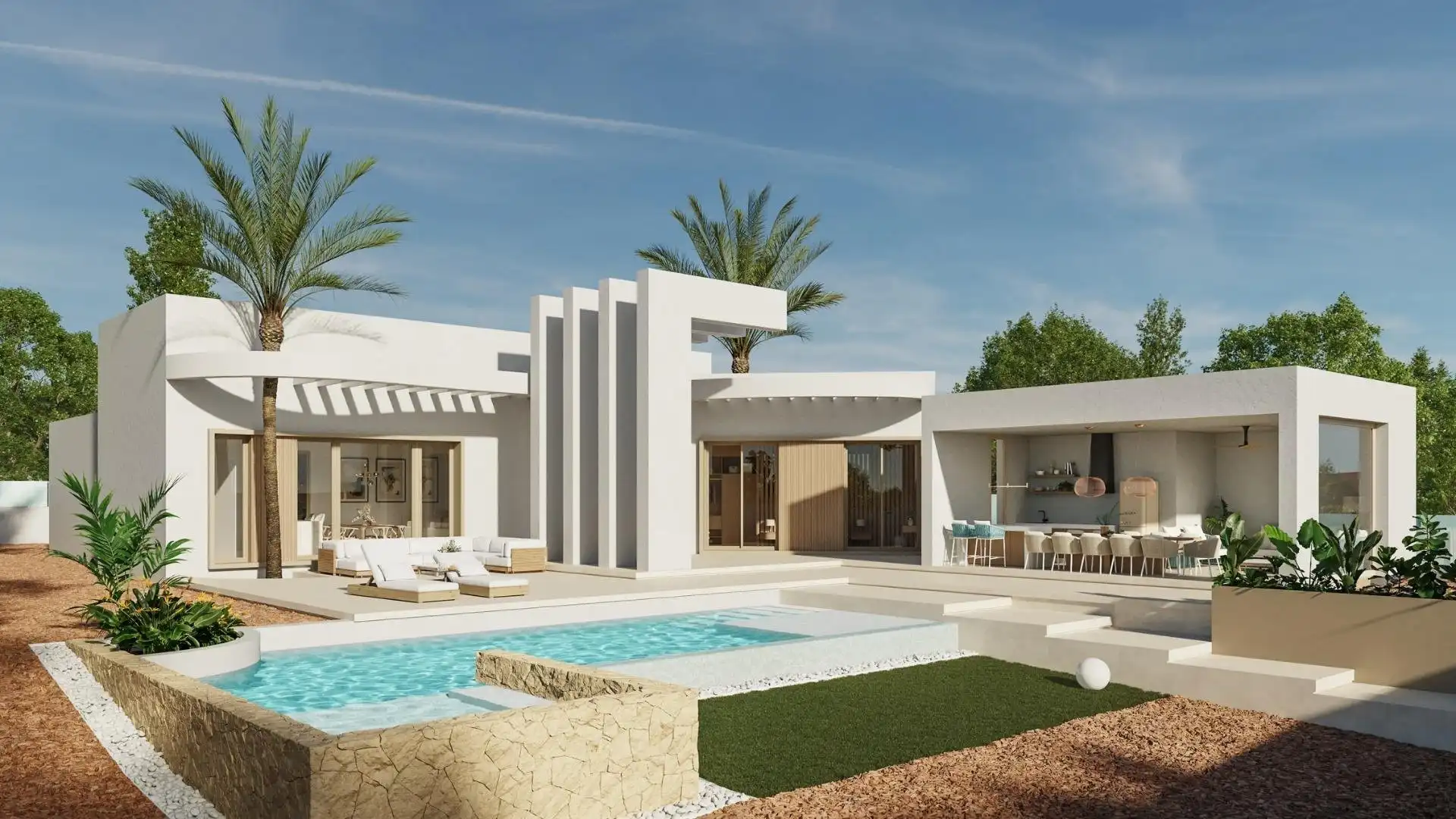 Terraza de Casa o chalet en venta en Benejúzar con Jardín privado, Terraza y Piscina
