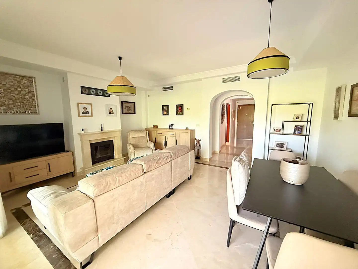 Living room of Detached homes for sale in Estepona  with Air Conditioner, Terrace and Storage room