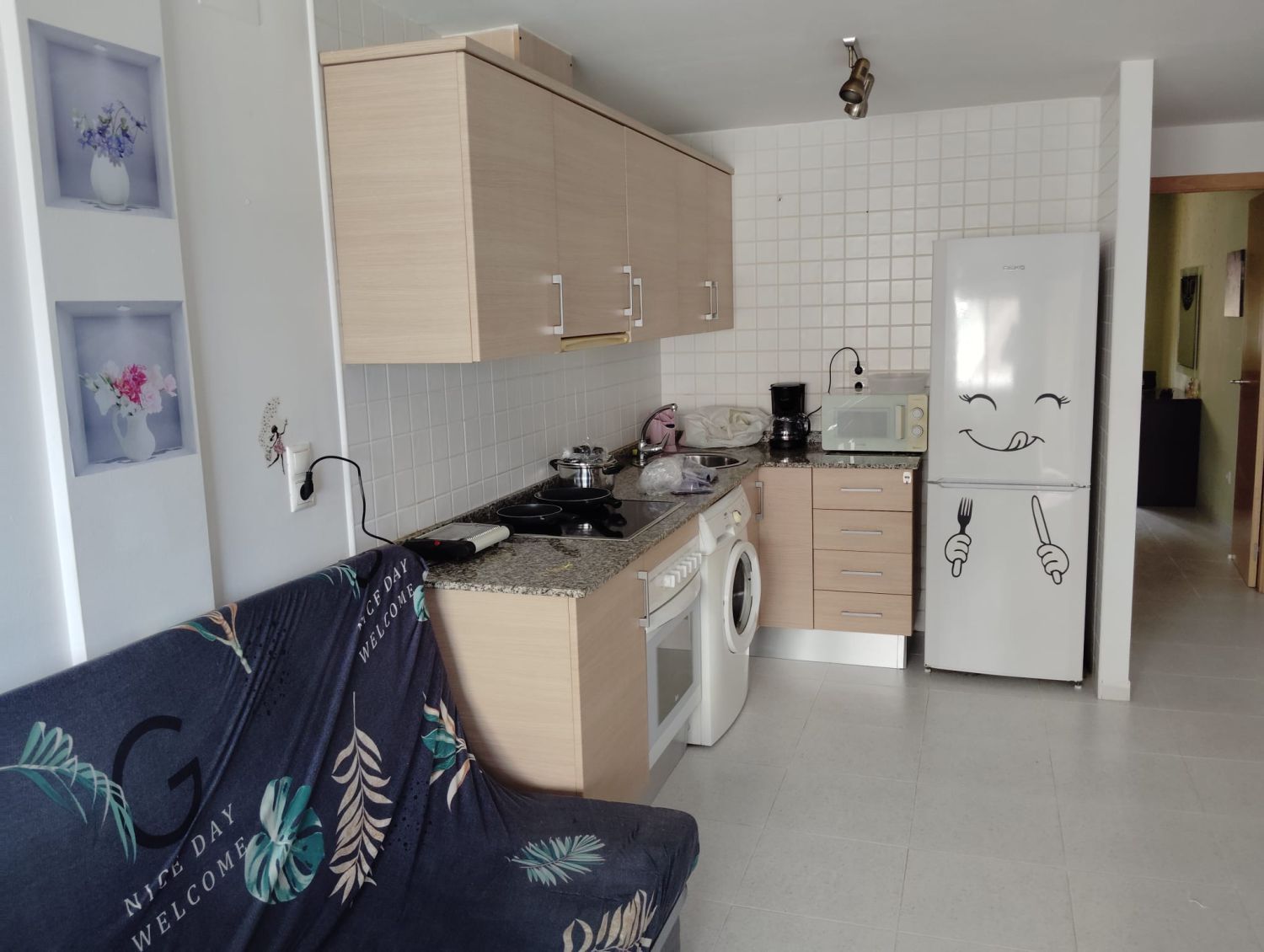 Cuina de Apartament en venda en Vinaròs amb Aire condicionat, Terrassa i Moblat
