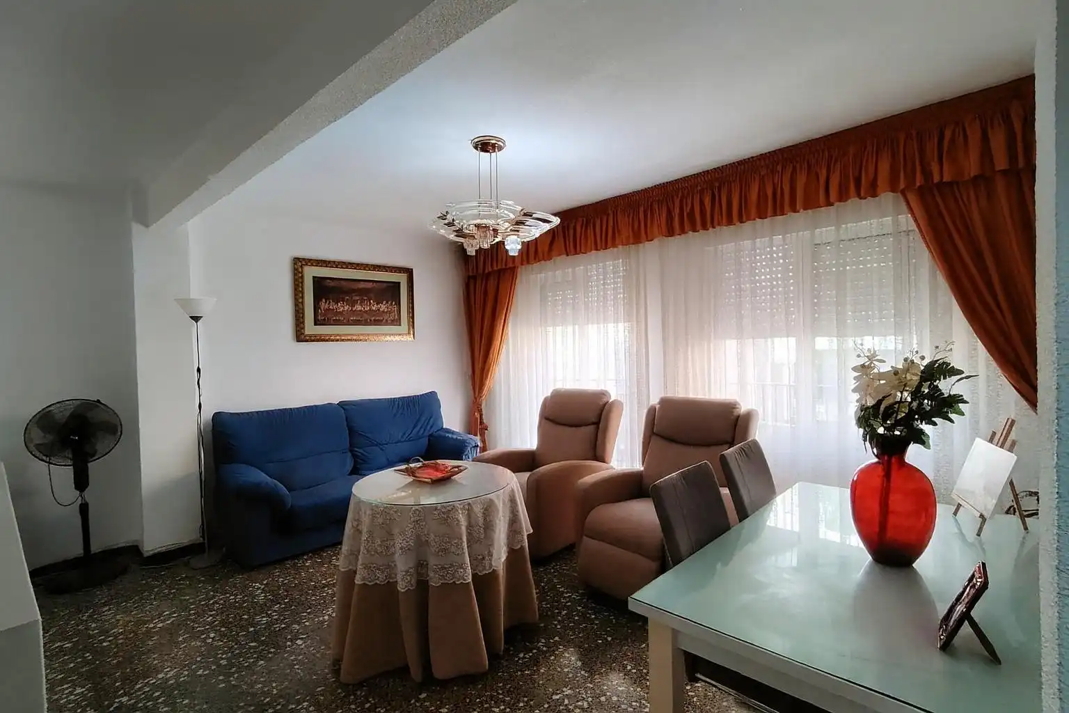 Living room of Flat for sale in Aspe  with Balcony