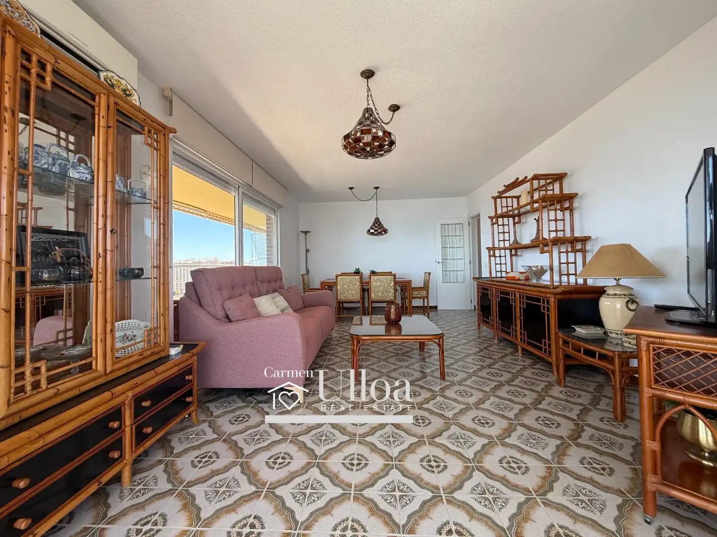Sala de estar de Apartamento en venta en Alicante / Alacant con Aire acondicionado, Jardín privado y Terraza
