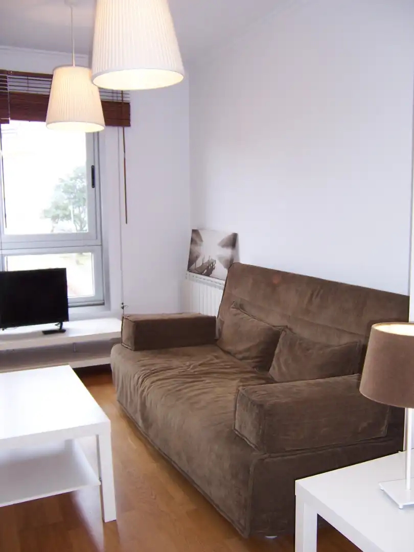 Sala de estar de Estudio en venta en Cariño con Calefacción, Parquet y Trastero