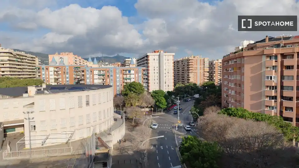 Außenansicht von Wohnung zur untervermieten in Barcelona mit Klimaanlage, Terrasse und Möbliert