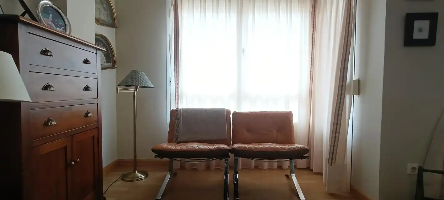 Living room of Flat for sale in León Capital   with Heating, Parquet flooring and Terrace