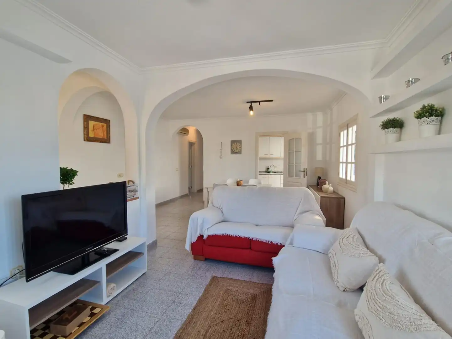 Living room of Houses for rent in Santa Margalida  with Air Conditioner, Heating and Furnished