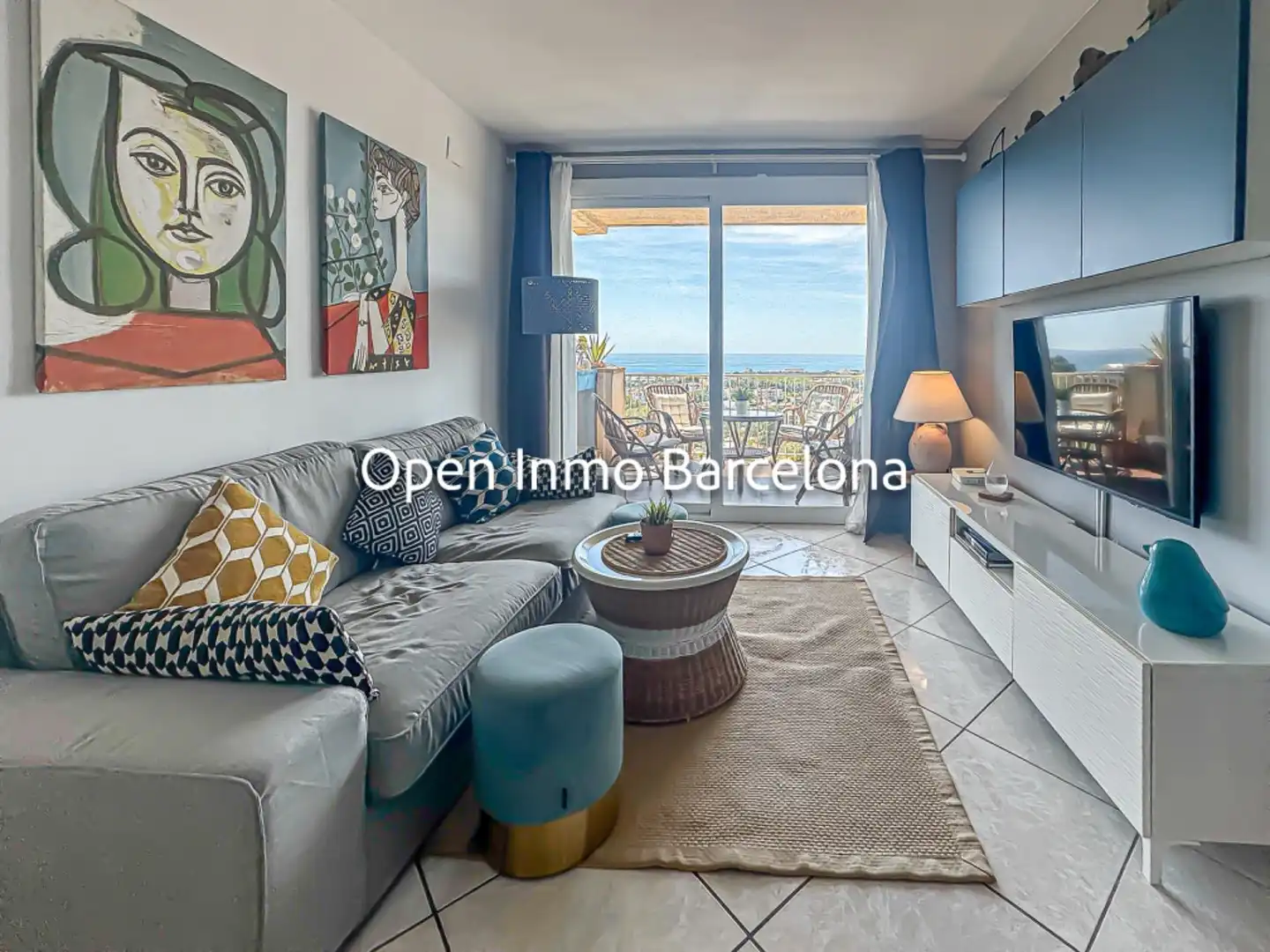 Living room of Flat for sale in Sant Pere de Ribes  with Heating, Private garden and Terrace