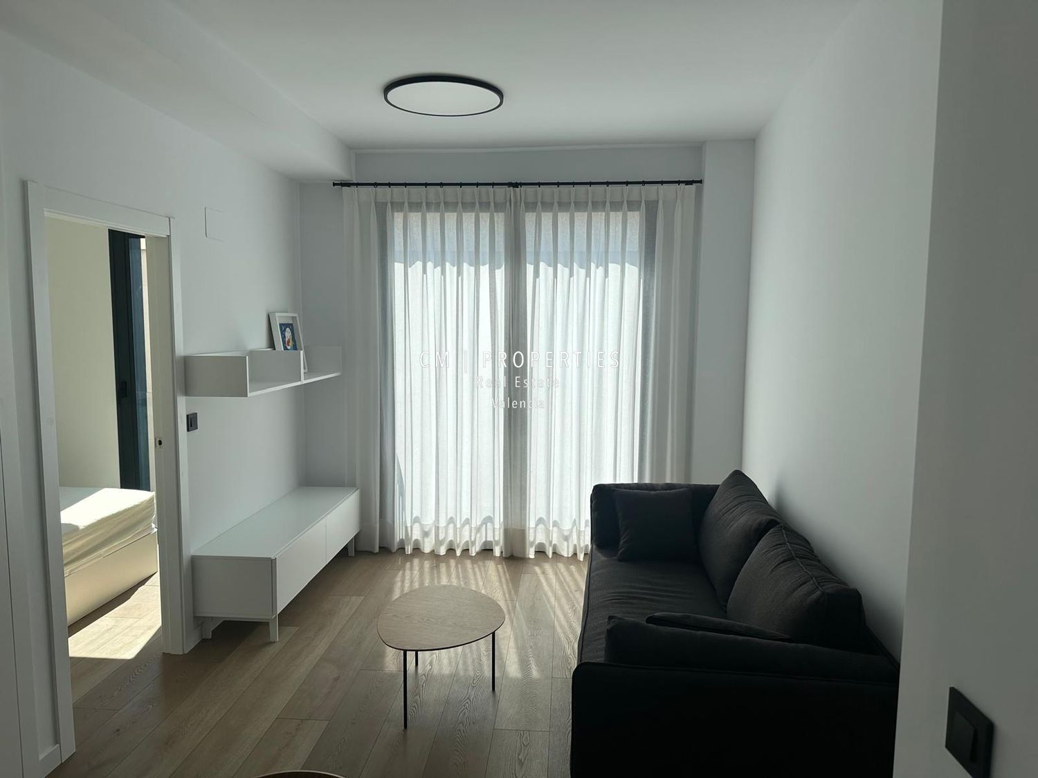 Living room of Flat to rent in  Valencia Capital  with Air Conditioner, Heating and Parquet flooring
